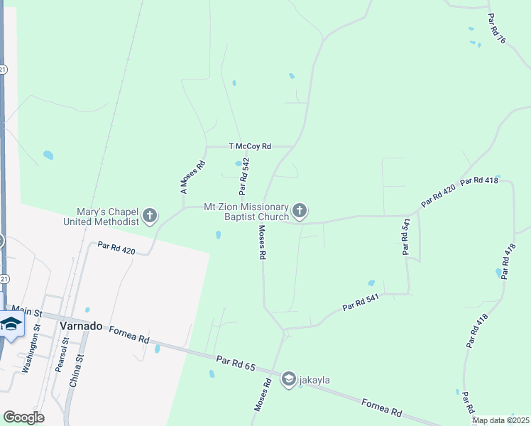 map of restaurants, bars, coffee shops, grocery stores, and more near 64139 Par Road 420 in Angie