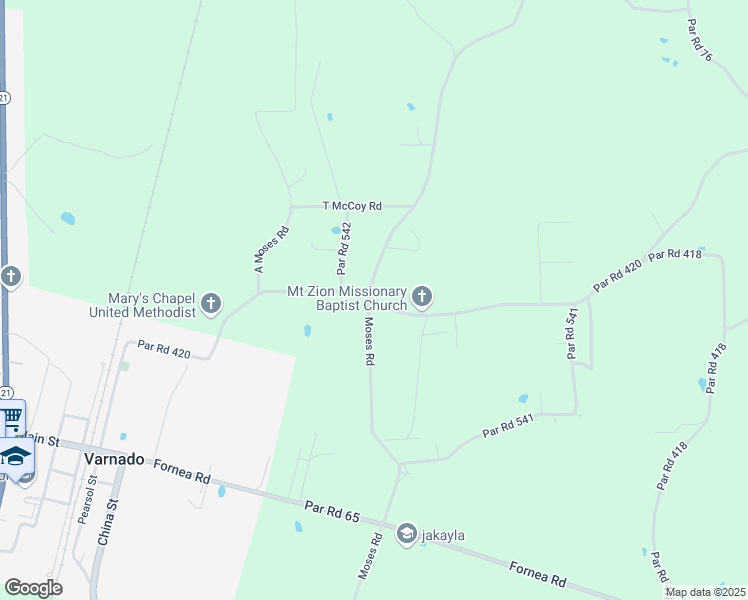 map of restaurants, bars, coffee shops, grocery stores, and more near 64139 Par Road 420 in Angie