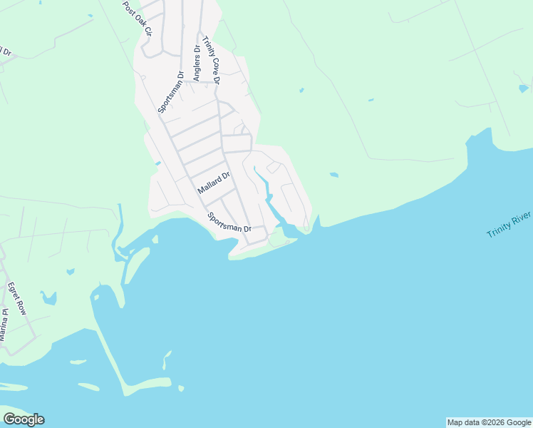 map of restaurants, bars, coffee shops, grocery stores, and more near 130 North Oak Bluff Road in Trinity