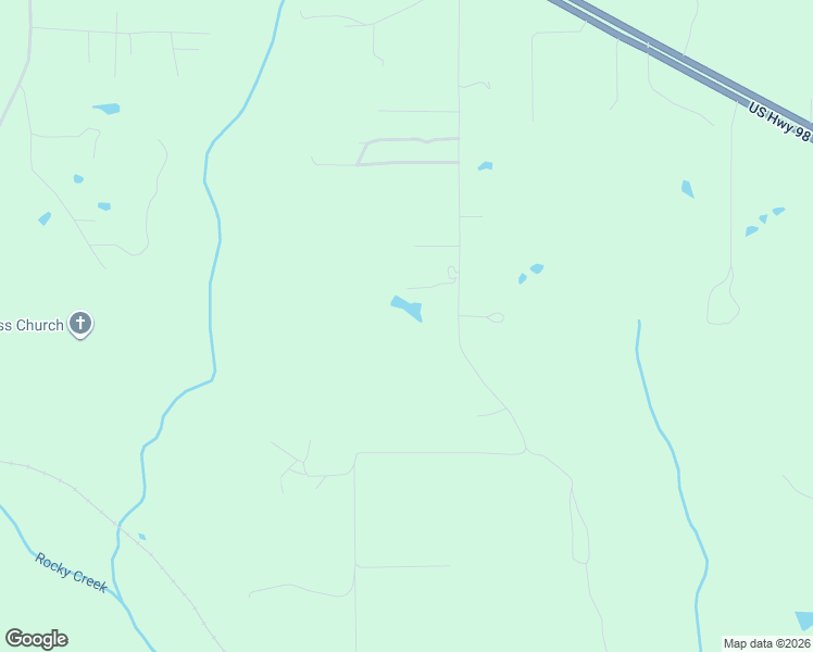 map of restaurants, bars, coffee shops, grocery stores, and more near 1116 Geiger Road in Lucedale