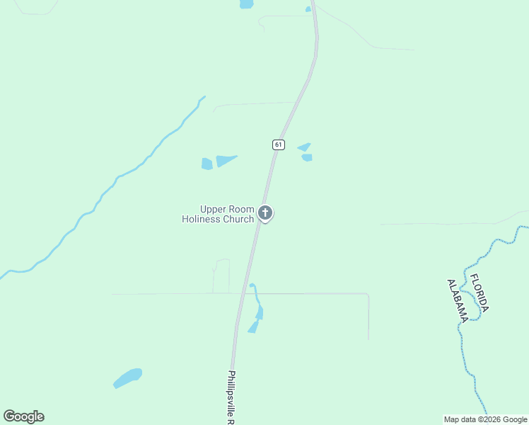 map of restaurants, bars, coffee shops, grocery stores, and more near 46110-46620 Phillipsville Road in Bay Minette