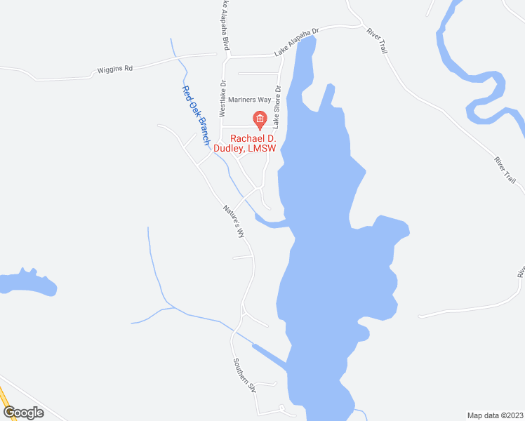 map of restaurants, bars, coffee shops, grocery stores, and more near 6014 Red Oak Point in Naylor