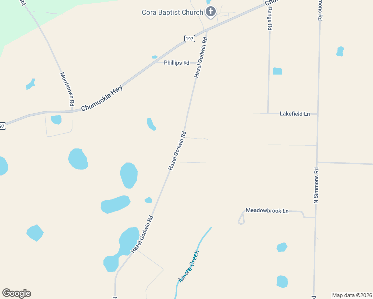 map of restaurants, bars, coffee shops, grocery stores, and more near 3836 Hazel Godwin Road in Jay