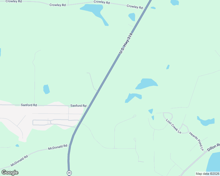 map of restaurants, bars, coffee shops, grocery stores, and more near 14596 U.S. 319 in Thomasville