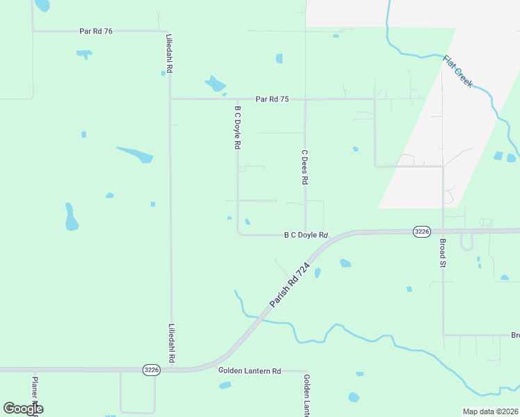 map of restaurants, bars, coffee shops, grocery stores, and more near 154-160 H Roberts Road in DeRidder