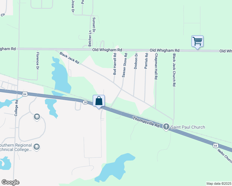 map of restaurants, bars, coffee shops, grocery stores, and more near 113-149 Butler Street in Bainbridge