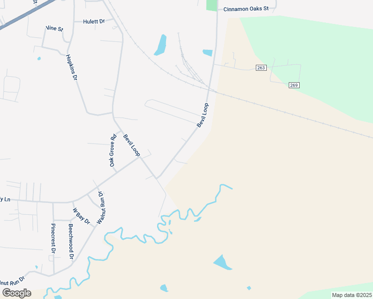 map of restaurants, bars, coffee shops, grocery stores, and more near 2400-2408 Bevil Loop in Jasper
