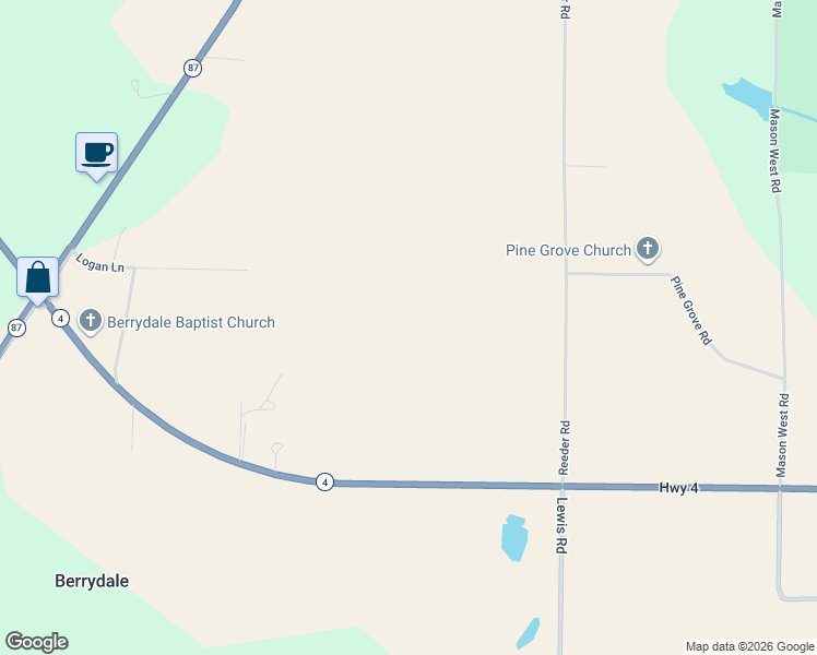 map of restaurants, bars, coffee shops, grocery stores, and more near in Berrydale