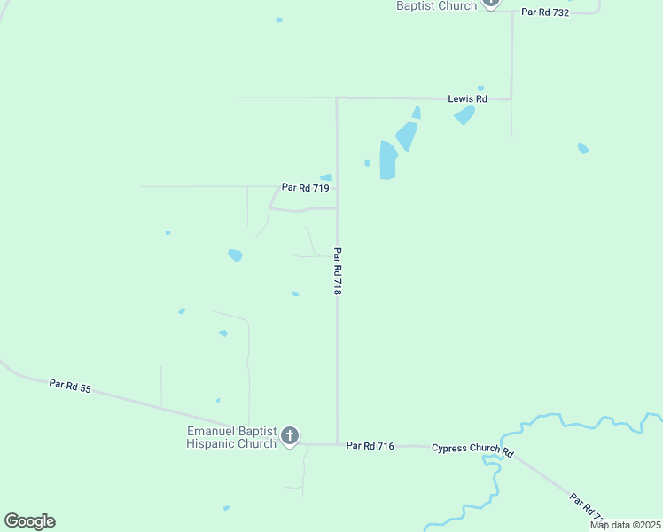 map of restaurants, bars, coffee shops, grocery stores, and more near 12304 Lewis Road in DeRidder