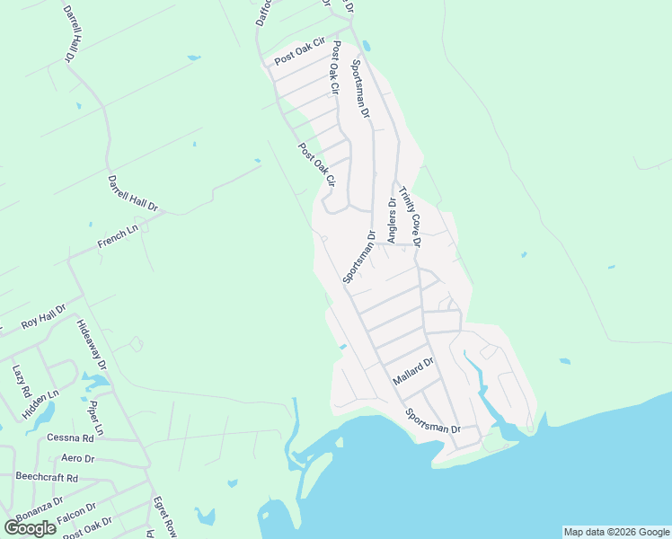 map of restaurants, bars, coffee shops, grocery stores, and more near 736 Sportsman Drive in Trinity