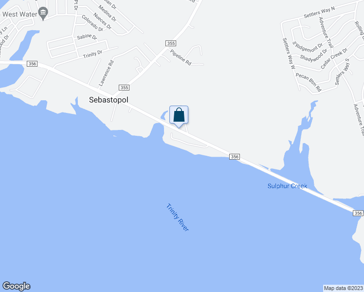 map of restaurants, bars, coffee shops, grocery stores, and more near 313 Memphis Belle in Trinity