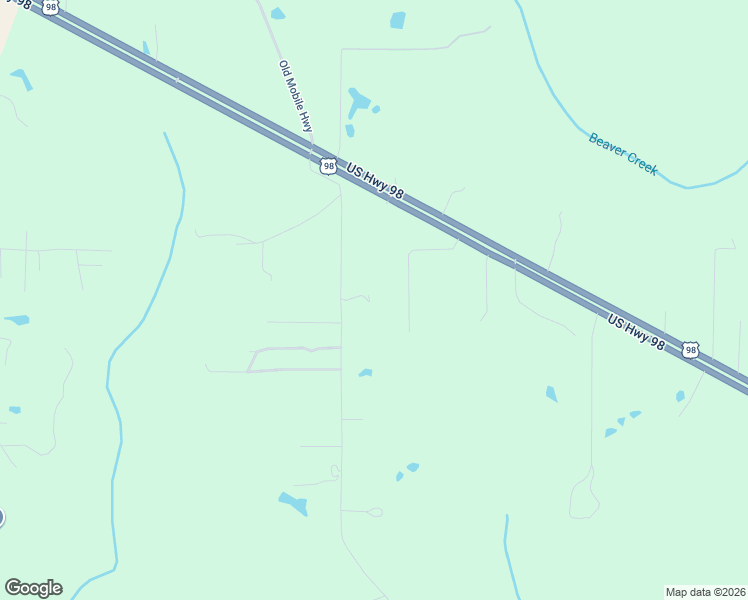 map of restaurants, bars, coffee shops, grocery stores, and more near 155 Geiger Road in Lucedale