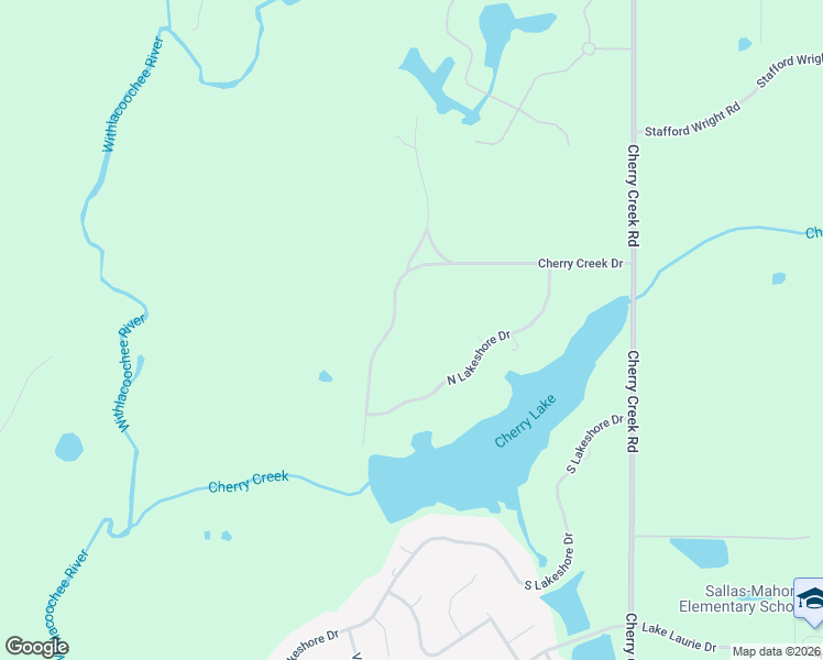 map of restaurants, bars, coffee shops, grocery stores, and more near 1074 Ridge Road in Valdosta