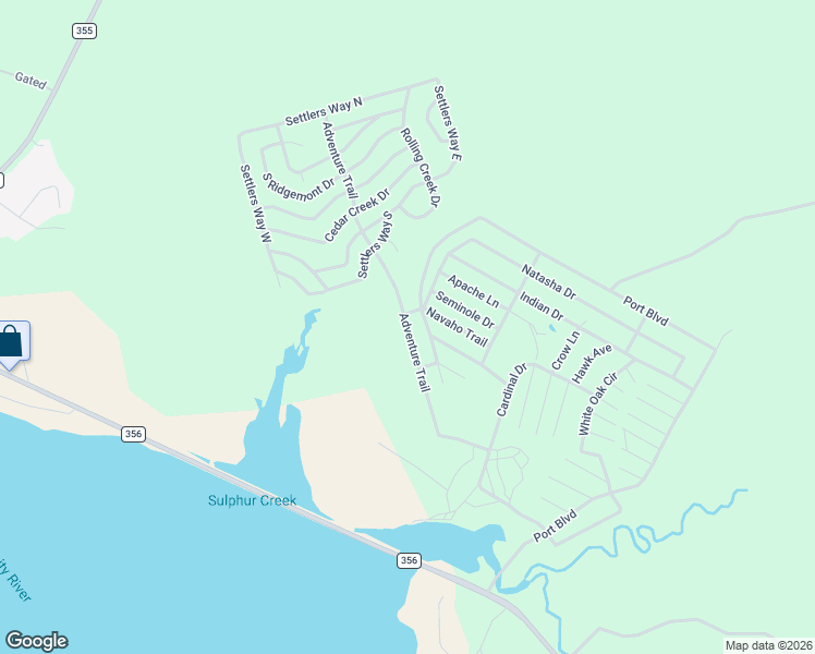 map of restaurants, bars, coffee shops, grocery stores, and more near 575 Adventure Trail in Trinity