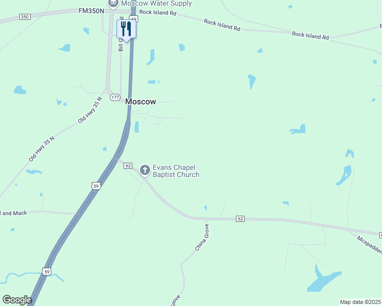 map of restaurants, bars, coffee shops, grocery stores, and more near in Moscow