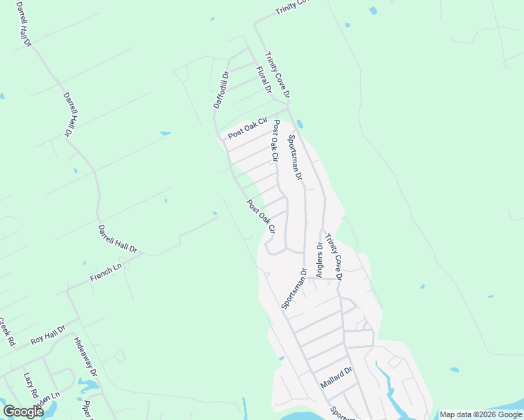 map of restaurants, bars, coffee shops, grocery stores, and more near 136 Chinquapin Street in Trinity