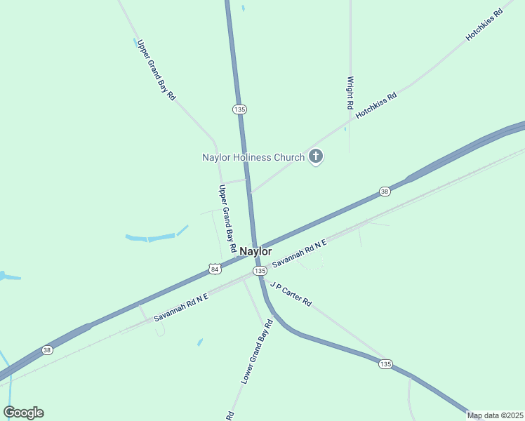 map of restaurants, bars, coffee shops, grocery stores, and more near 8188 Georgia 135 in Naylor