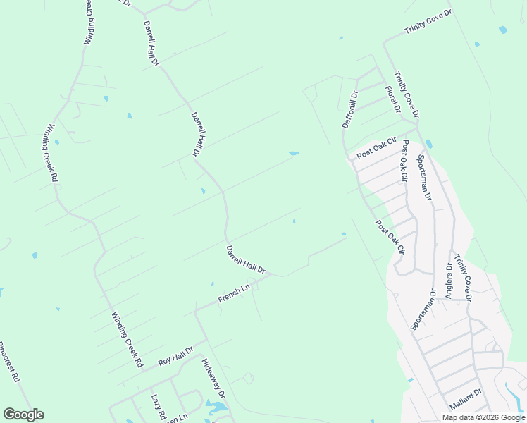 map of restaurants, bars, coffee shops, grocery stores, and more near 254 Forest Oaks Drive in Trinity