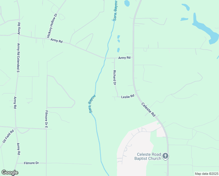 map of restaurants, bars, coffee shops, grocery stores, and more near 10625 Richard Drive in Saraland