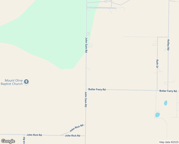 map of restaurants, bars, coffee shops, grocery stores, and more near 385 John Sam Road in Bainbridge