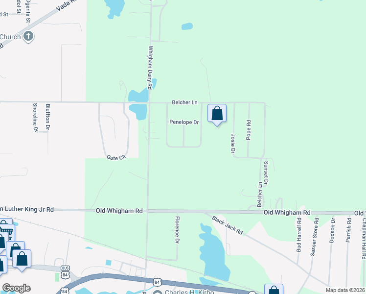 map of restaurants, bars, coffee shops, grocery stores, and more near 164 Plum Nelly Circle in Bainbridge