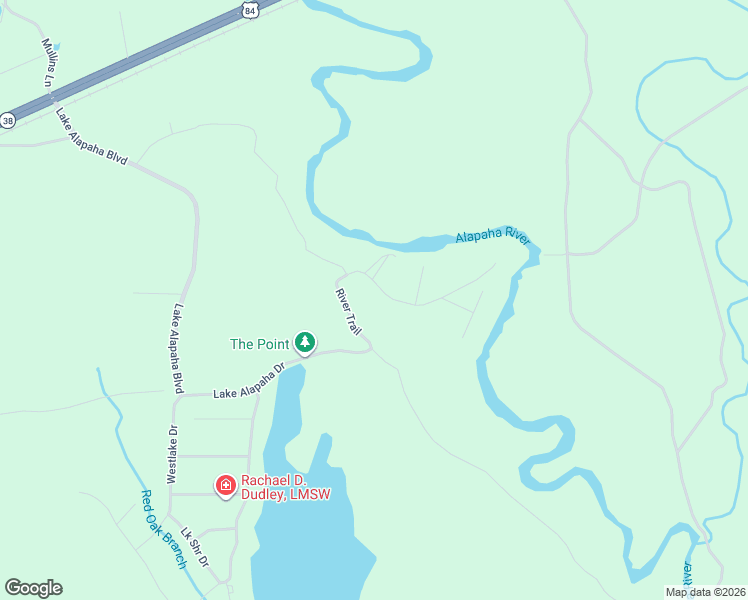 map of restaurants, bars, coffee shops, grocery stores, and more near River Trail in Naylor