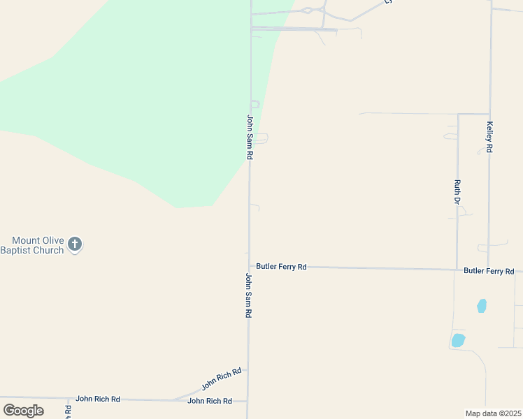 map of restaurants, bars, coffee shops, grocery stores, and more near 385 John Sam Road in Bainbridge