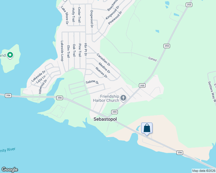 map of restaurants, bars, coffee shops, grocery stores, and more near 421 Trinity Drive in Trinity