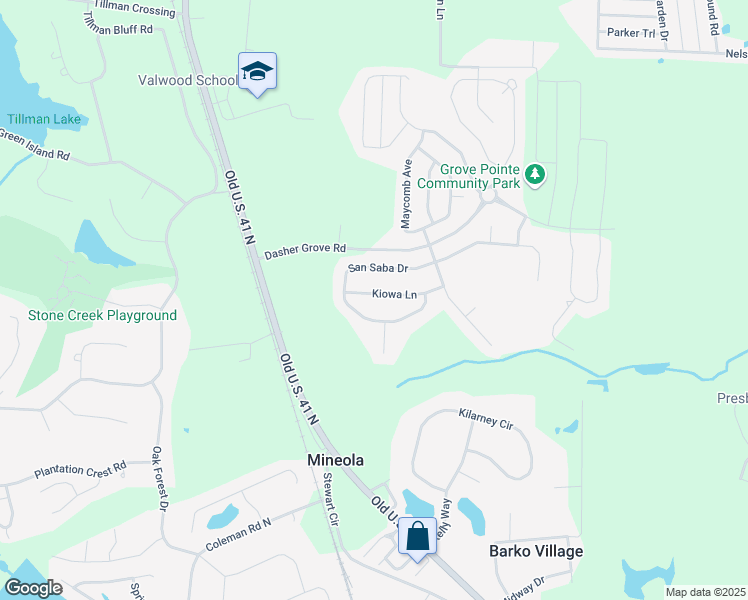 map of restaurants, bars, coffee shops, grocery stores, and more near 4519 Kiowa Lane in Hahira