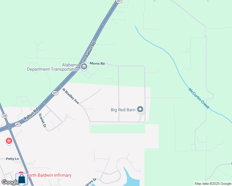 map of restaurants, bars, coffee shops, grocery stores, and more near 47249 Joshua Drive in Bay Minette