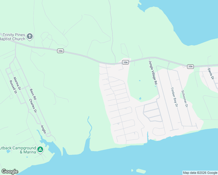 map of restaurants, bars, coffee shops, grocery stores, and more near 106 Moon Mist Drive in Trinity