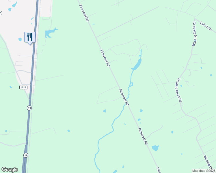 map of restaurants, bars, coffee shops, grocery stores, and more near 1900 Pinecrest Road in Trinity