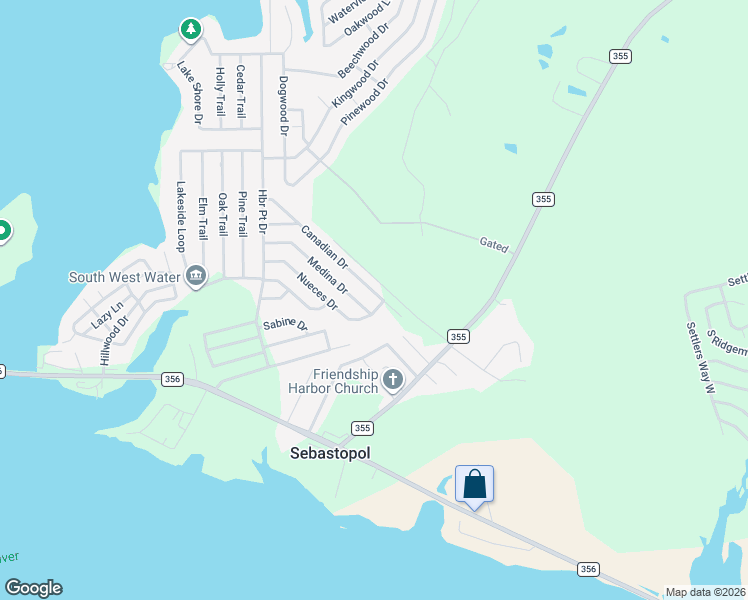 map of restaurants, bars, coffee shops, grocery stores, and more near 486 Canadian Drive in Trinity