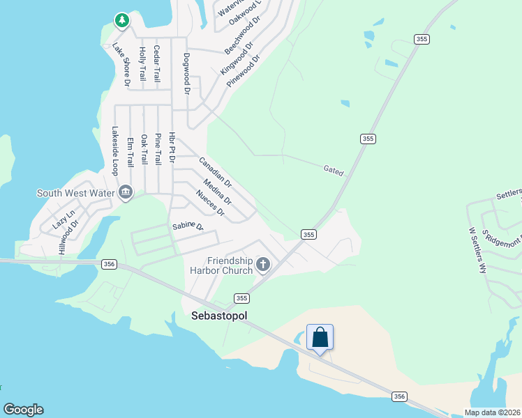 map of restaurants, bars, coffee shops, grocery stores, and more near 486 Canadian Drive in Trinity