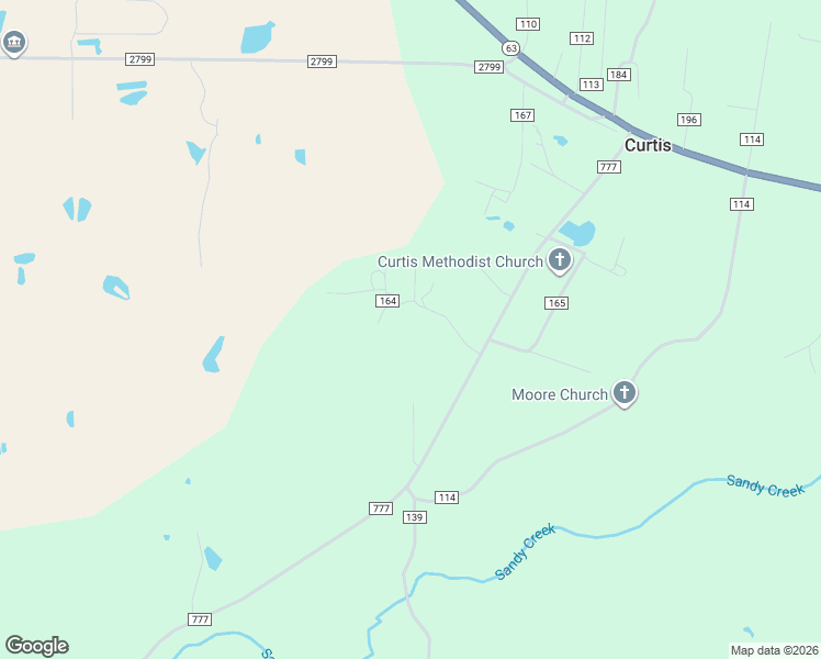 map of restaurants, bars, coffee shops, grocery stores, and more near 303 County Road 164 in Jasper