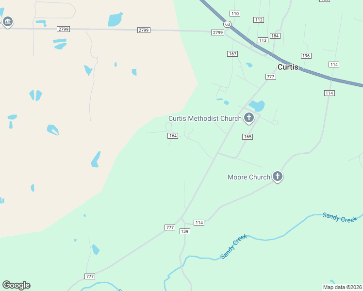 map of restaurants, bars, coffee shops, grocery stores, and more near 303 County Road 164 in Jasper