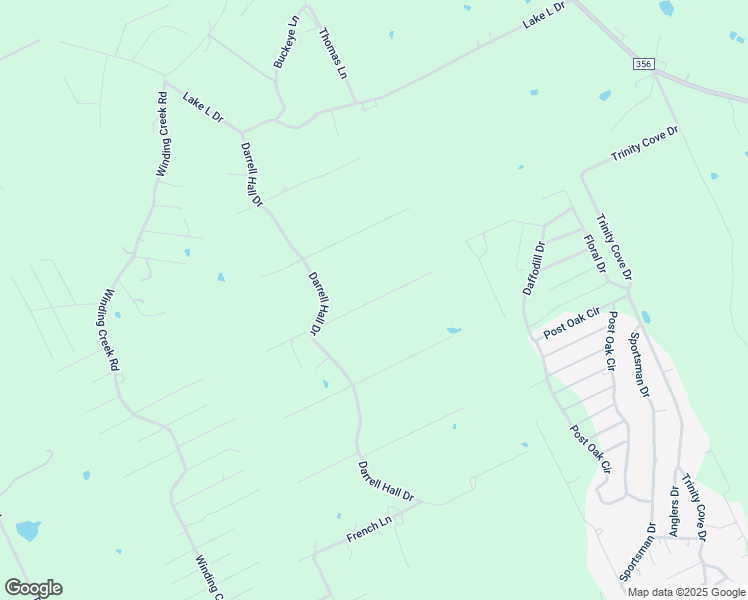 map of restaurants, bars, coffee shops, grocery stores, and more near Eric Lane in Trinity County