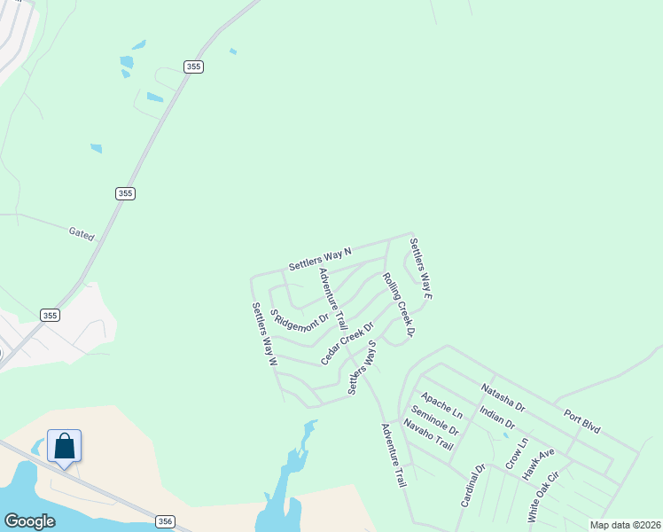 map of restaurants, bars, coffee shops, grocery stores, and more near 1185 Adventure Trail in Trinity