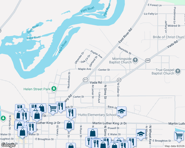 map of restaurants, bars, coffee shops, grocery stores, and more near 928 Fifth Avenue in Bainbridge
