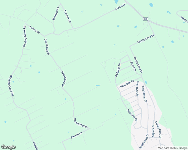 map of restaurants, bars, coffee shops, grocery stores, and more near Eric Lane in Trinity