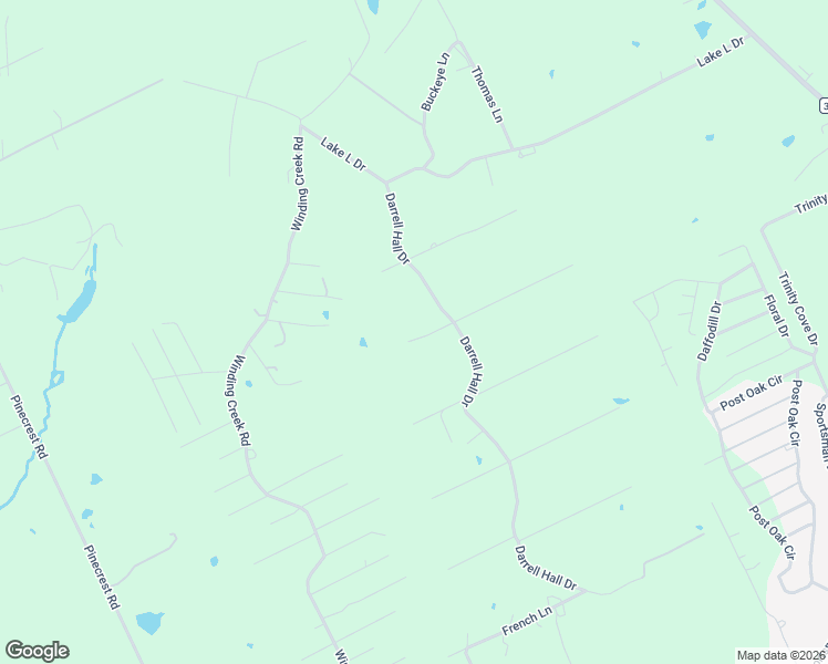 map of restaurants, bars, coffee shops, grocery stores, and more near 183 Campground Road in Trinity