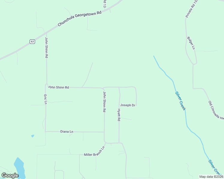 map of restaurants, bars, coffee shops, grocery stores, and more near 10818 John Shinn Road in Chunchula