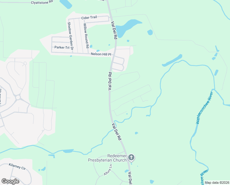 map of restaurants, bars, coffee shops, grocery stores, and more near Val Del Road in Hahira