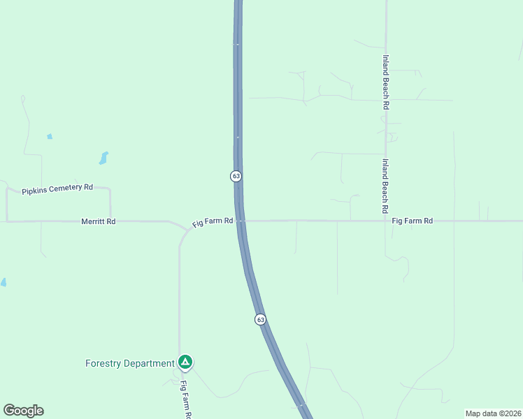 map of restaurants, bars, coffee shops, grocery stores, and more near 2125 Fig Farm Road in Lucedale