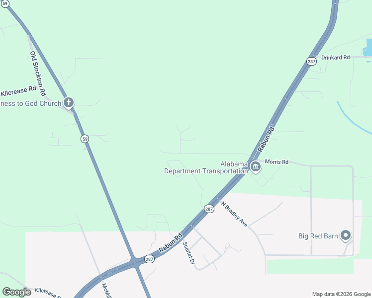 map of restaurants, bars, coffee shops, grocery stores, and more near 47553 Lloyd Hastings Road in Bay Minette
