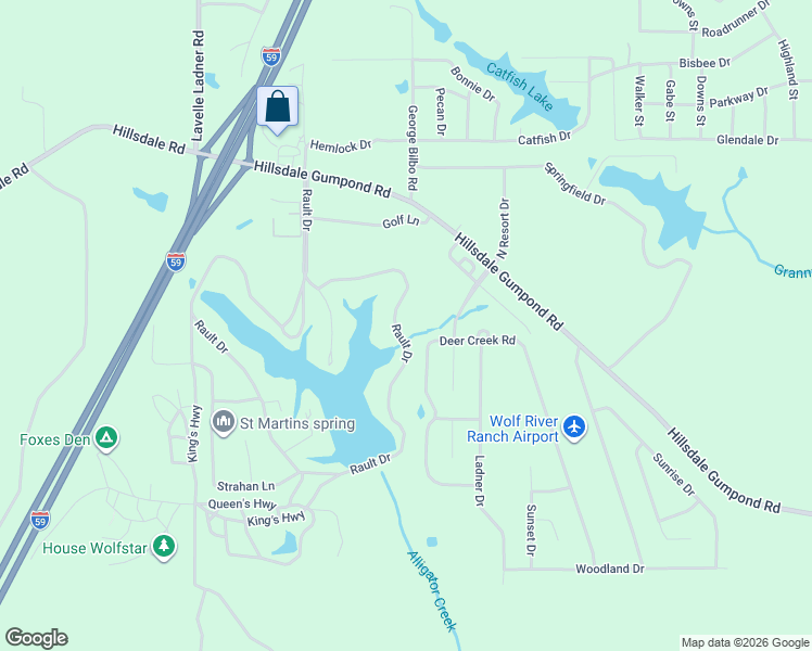map of restaurants, bars, coffee shops, grocery stores, and more near 354 Rault Drive in Lumberton