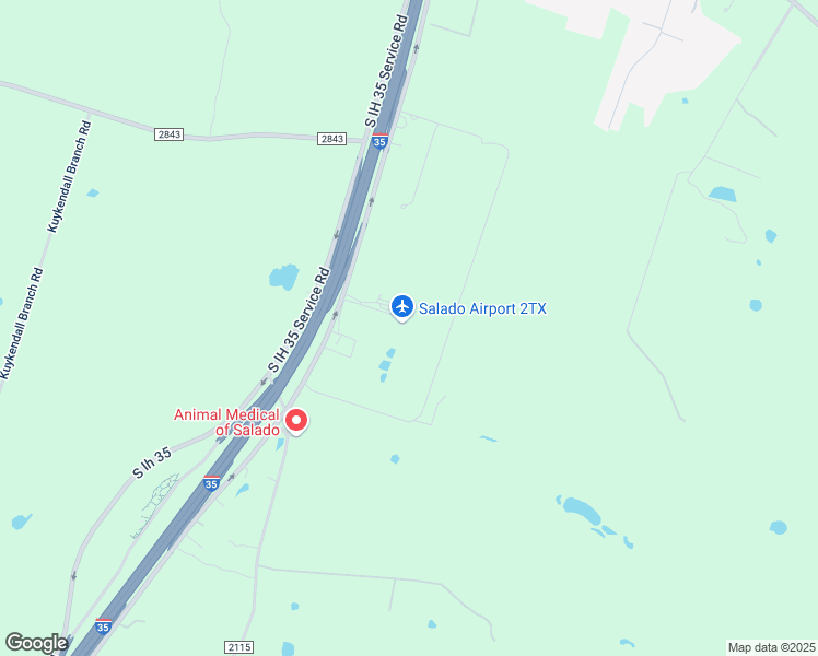 map of restaurants, bars, coffee shops, grocery stores, and more near 15771 South Ih 35 in Salado