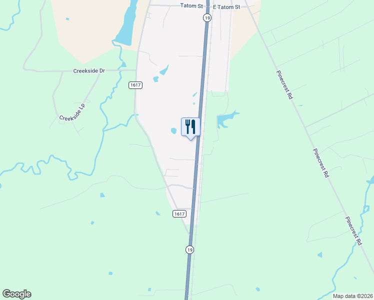 map of restaurants, bars, coffee shops, grocery stores, and more near 832 South Robb Street in Trinity