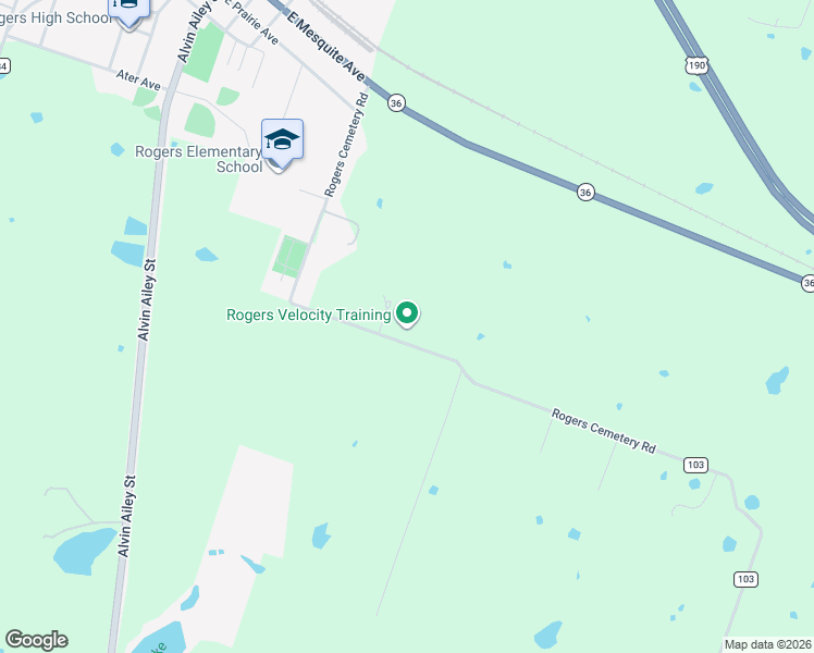 map of restaurants, bars, coffee shops, grocery stores, and more near 1501 Rogers Cemetery Road in Rogers