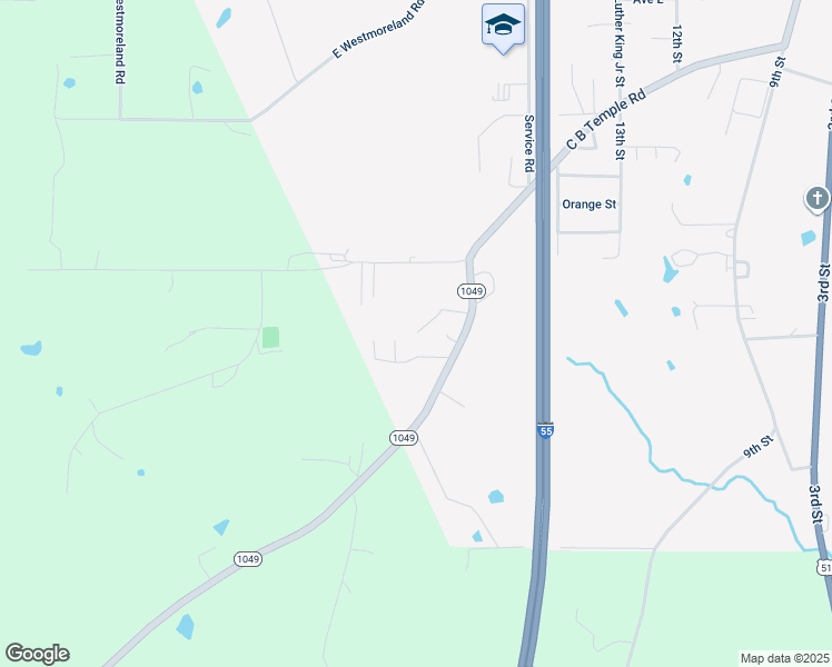 map of restaurants, bars, coffee shops, grocery stores, and more near 1429 Louisiana 1049 in Kentwood